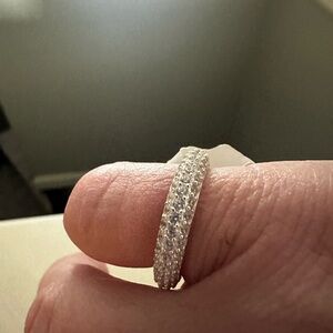 Silver eternity ring